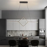 Minimalist Wavy Line Design LED Pendant Light - Clowas